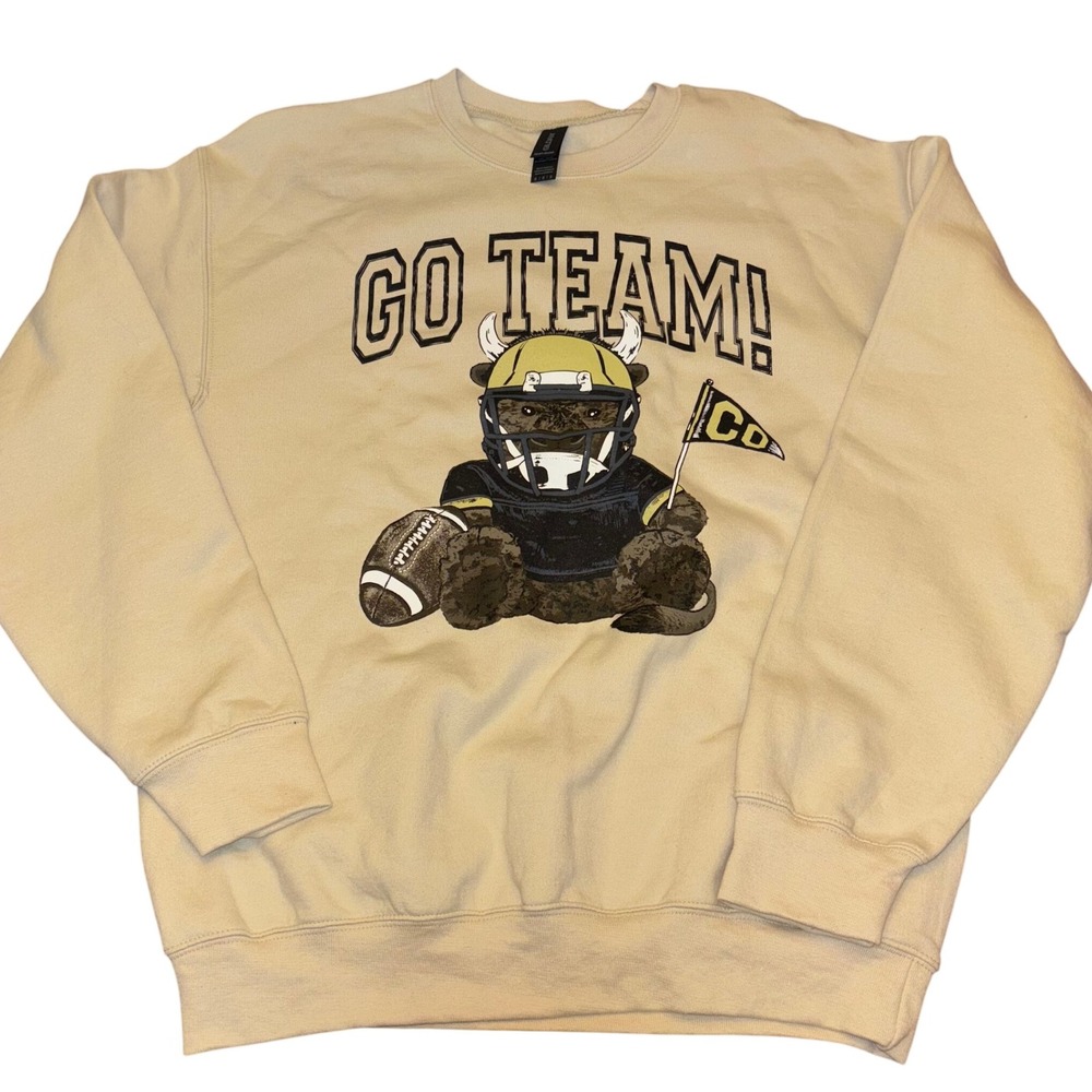 CU Crewneck | Medium | Go Team Bear | Gildan Heavy Blend Sweatshirt | Colorado